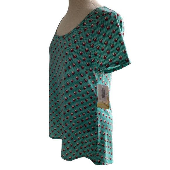 LuLaRoe Minnie Mouse Classic T Green Brown Size Small S Women’s Top NWT - Picture 10 of 10